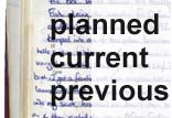 Planned, Current, Previous