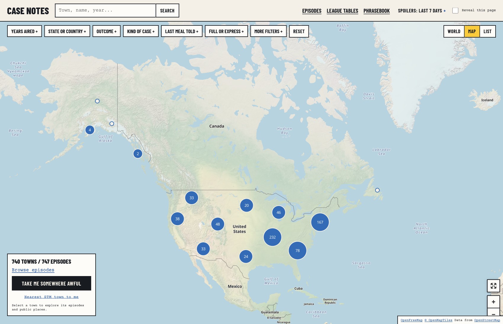 How the search for one shout-out became a Small Town Murder atlas