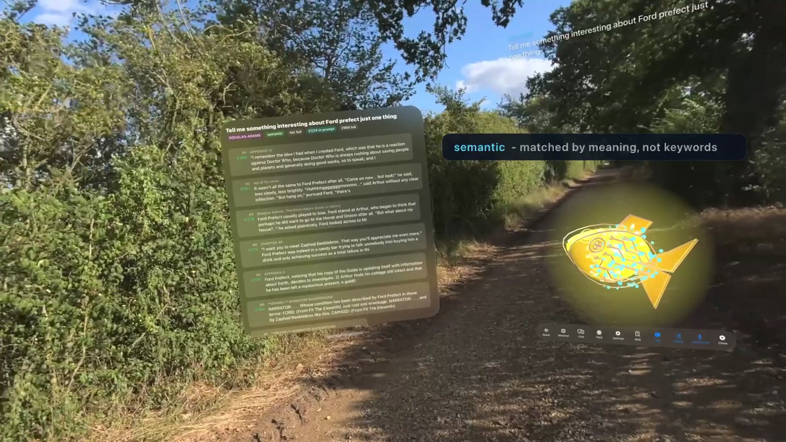 hydrate-fm: on-device RAG, no signal, in a Norfolk field