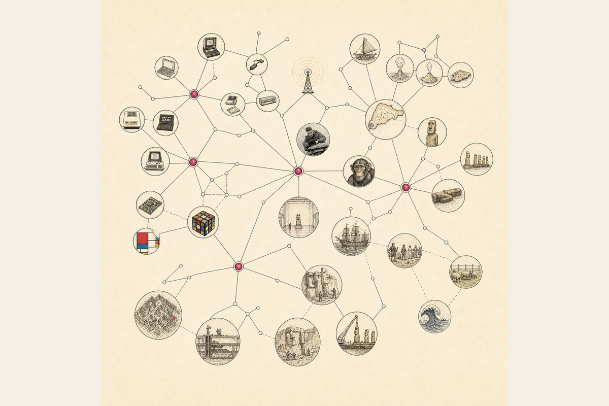 Every learned fact as a node, canon entries pinned in magenta