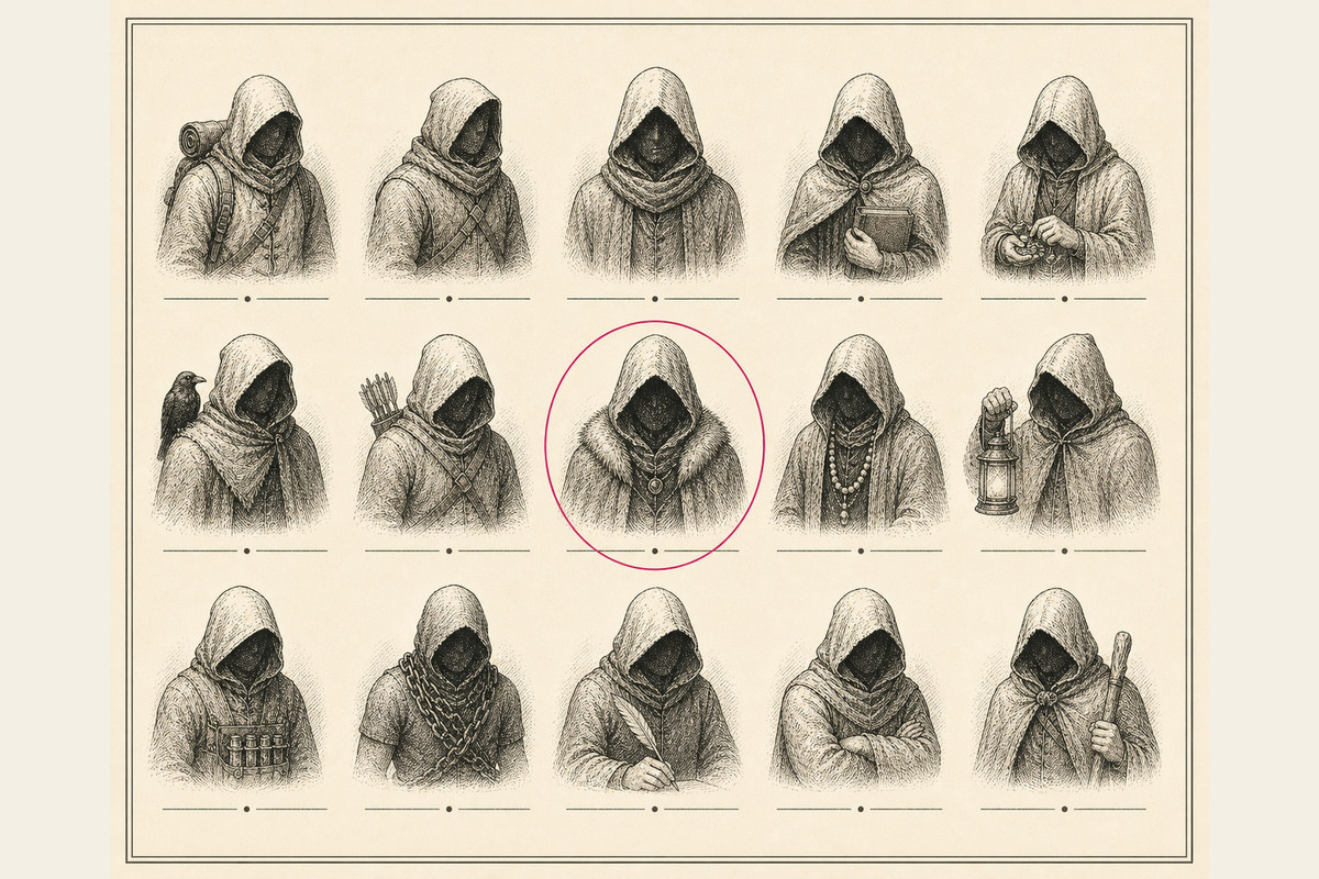 The player archetypes, mapped out as a chart