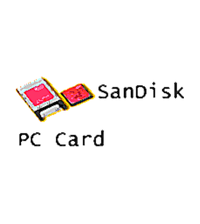 The internal SanDisk CompactFlash card