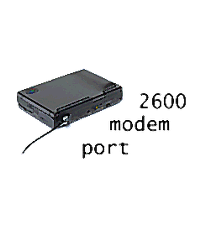 The PC110's built-in modem and Wing Jack