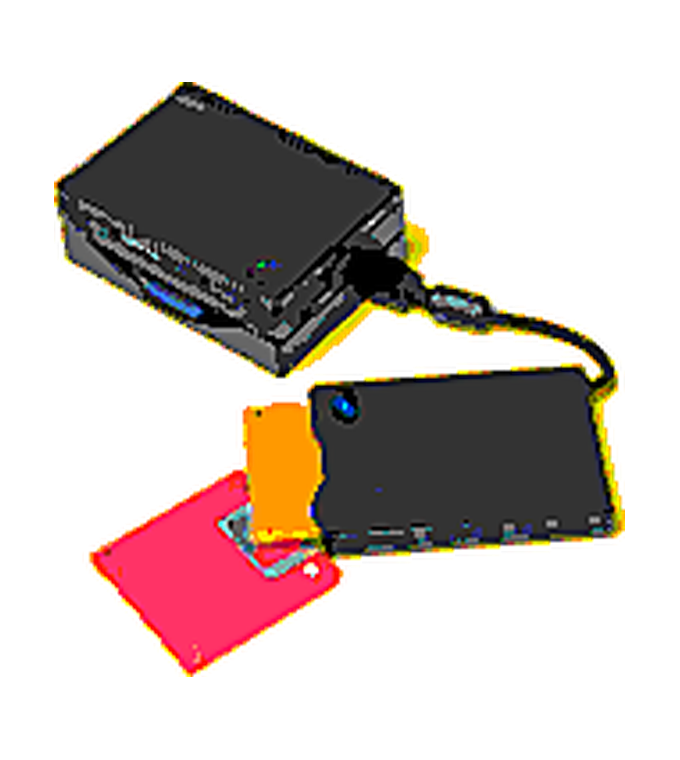 The PC110 with its accessories attached