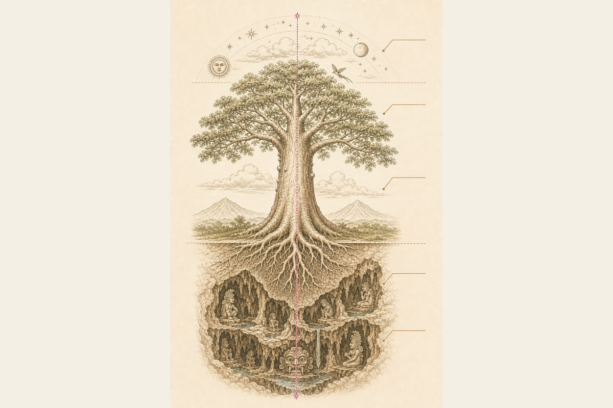 The sacred ceiba as the Maya world tree